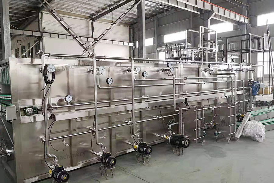 Resfriamento Aquecimento Linha de esterilização Suco Laticínios Bebida Cerveja Pasteurizador Túnel